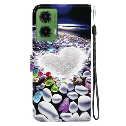 For Motorola Moto G35 5G Case Pattern Printing Anti-Drop Leather Flip Wallet Phone Cover with Lanyard