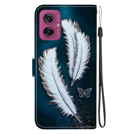 For Motorola Moto G55 5G Case Pattern Printing Anti-Drop Leather Flip Wallet Phone Cover with Lanyard