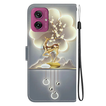 For Motorola Moto G55 5G Case Pattern Printing Anti-Drop Leather Flip Wallet Phone Cover with Lanyard
