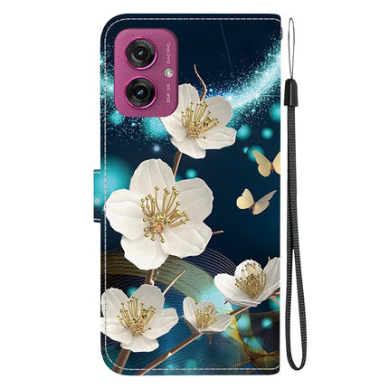 For Motorola Moto G55 5G Case Pattern Printing Anti-Drop Leather Flip Wallet Phone Cover with Lanyard