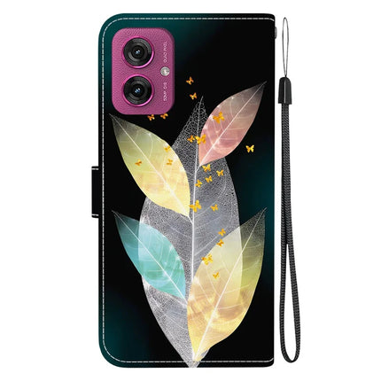 For Motorola Moto G55 5G Case Pattern Printing Anti-Drop Leather Flip Wallet Phone Cover with Lanyard