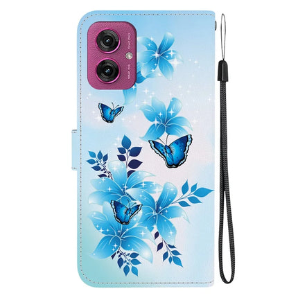 For Motorola Moto G55 5G Case Pattern Printing Anti-Drop Leather Flip Wallet Phone Cover with Lanyard