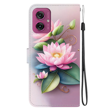 For Motorola Moto G55 5G Case Pattern Printing Anti-Drop Leather Flip Wallet Phone Cover with Lanyard
