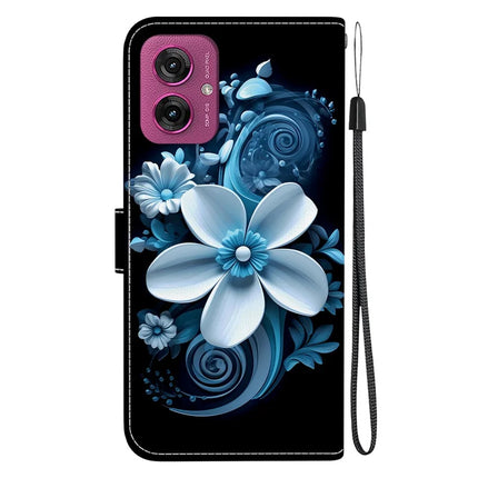 For Motorola Moto G55 5G Case Pattern Printing Anti-Drop Leather Flip Wallet Phone Cover with Lanyard