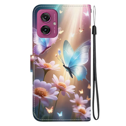 For Motorola Moto G55 5G Case Pattern Printing Anti-Drop Leather Flip Wallet Phone Cover with Lanyard