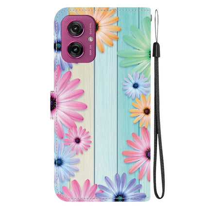 For Motorola Moto G55 5G Case Pattern Printing Anti-Drop Leather Flip Wallet Phone Cover with Lanyard