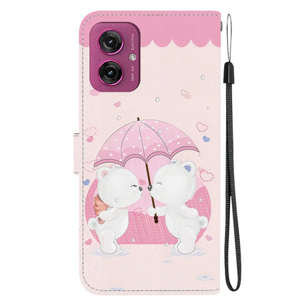 For Motorola Moto G55 5G Case Pattern Printing Anti-Drop Leather Flip Wallet Phone Cover with Lanyard
