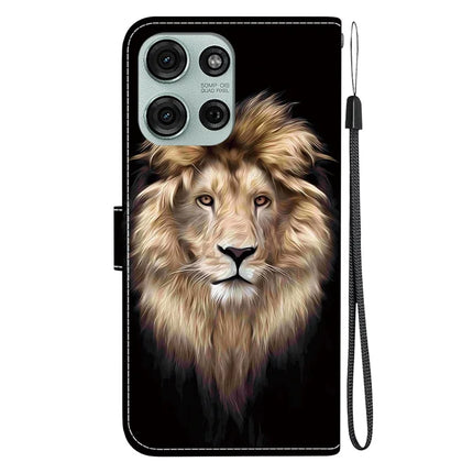For Motorola Moto G75 5G Case Pattern Printing Anti-Drop Leather Flip Wallet Phone Cover with Lanyard