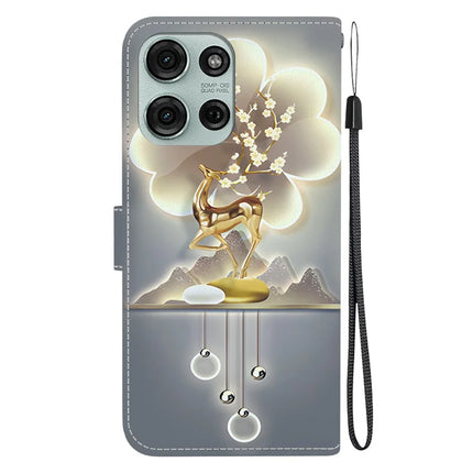 For Motorola Moto G75 5G Case Pattern Printing Anti-Drop Leather Flip Wallet Phone Cover with Lanyard