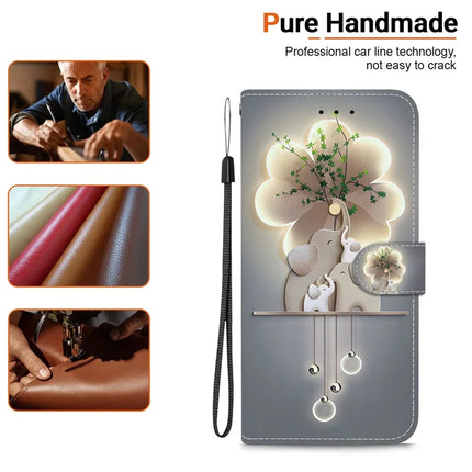 For Motorola Moto G75 5G Case Pattern Printing Anti-Drop Leather Flip Wallet Phone Cover with Lanyard