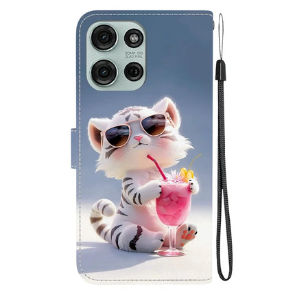 For Motorola Moto G75 5G Case Pattern Printing Anti-Drop Leather Flip Wallet Phone Cover with Lanyard