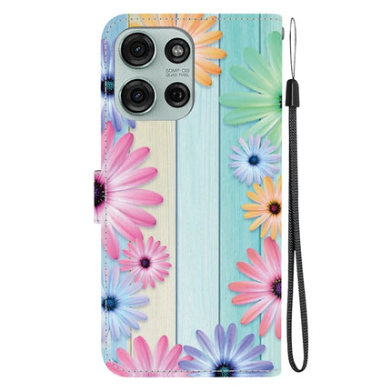 For Motorola Moto G75 5G Case Pattern Printing Anti-Drop Leather Flip Wallet Phone Cover with Lanyard