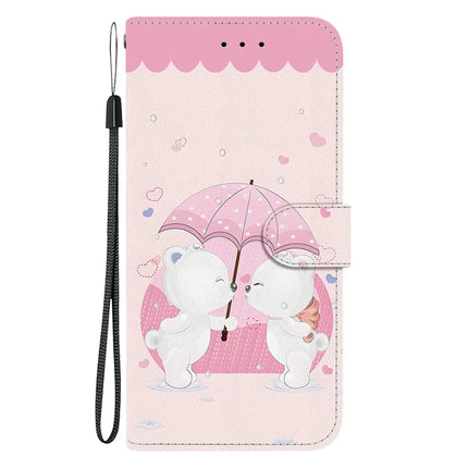 For Motorola Moto G75 5G Case Pattern Printing Anti-Drop Leather Flip Wallet Phone Cover with Lanyard