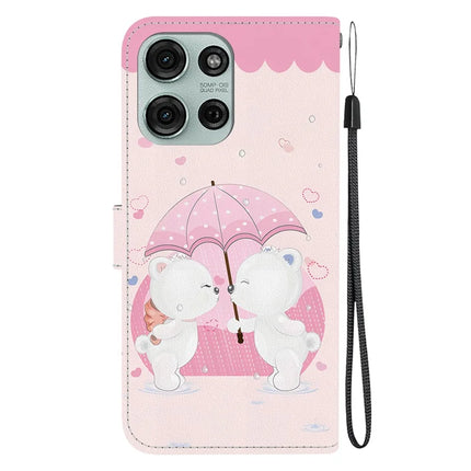 For Motorola Moto G75 5G Case Pattern Printing Anti-Drop Leather Flip Wallet Phone Cover with Lanyard