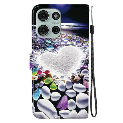 For Motorola Moto G75 5G Case Pattern Printing Anti-Drop Leather Flip Wallet Phone Cover with Lanyard