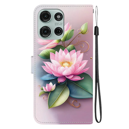 For Motorola Moto G75 5G Case Pattern Printing Anti-Drop Leather Flip Wallet Phone Cover with Lanyard