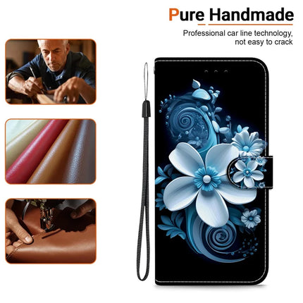 For Motorola Moto G75 5G Case Pattern Printing Anti-Drop Leather Flip Wallet Phone Cover with Lanyard