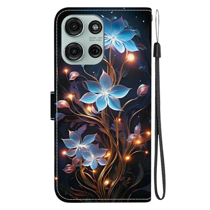 For Motorola Moto G75 5G Case Pattern Printing Anti-Drop Leather Flip Wallet Phone Cover with Lanyard