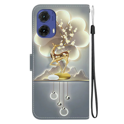 For Motorola Moto G85 5G Case Pattern Printing Anti-Drop Leather Flip Wallet Phone Cover with Lanyard
