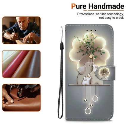 For Motorola Moto G85 5G Case Pattern Printing Anti-Drop Leather Flip Wallet Phone Cover with Lanyard