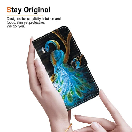For Motorola Moto G85 5G Case Pattern Printing Anti-Drop Leather Flip Wallet Phone Cover with Lanyard