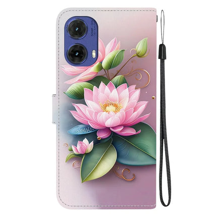For Motorola Moto G85 5G Case Pattern Printing Anti-Drop Leather Flip Wallet Phone Cover with Lanyard