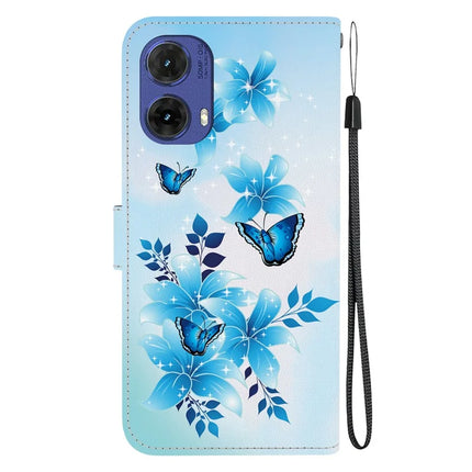 For Motorola Moto G85 5G Case Pattern Printing Anti-Drop Leather Flip Wallet Phone Cover with Lanyard