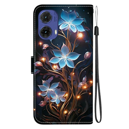 For Motorola Moto G85 5G Case Pattern Printing Anti-Drop Leather Flip Wallet Phone Cover with Lanyard