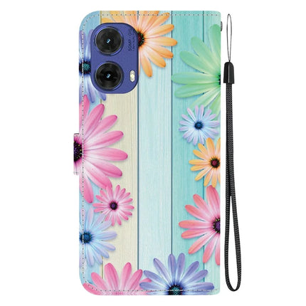 For Motorola Moto G85 5G Case Pattern Printing Anti-Drop Leather Flip Wallet Phone Cover with Lanyard