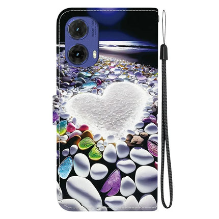 For Motorola Moto G85 5G Case Pattern Printing Anti-Drop Leather Flip Wallet Phone Cover with Lanyard