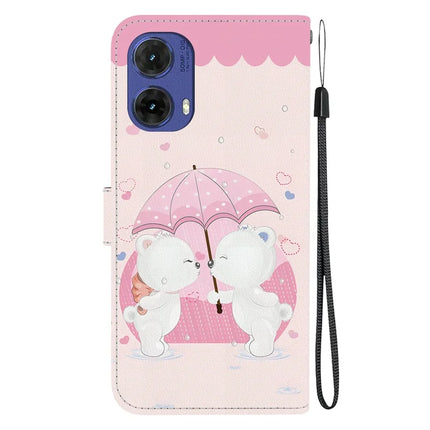 For Motorola Moto G85 5G Case Pattern Printing Anti-Drop Leather Flip Wallet Phone Cover with Lanyard