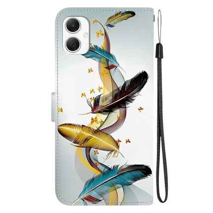 For Samsung Galaxy A06 Case Pattern Printing Anti-Drop Leather Flip Wallet Phone Cover with Lanyard