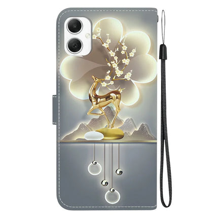 For Samsung Galaxy A06 Case Pattern Printing Anti-Drop Leather Flip Wallet Phone Cover with Lanyard