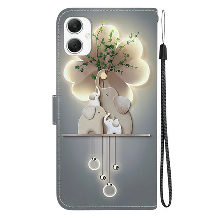 For Samsung Galaxy A06 Case Pattern Printing Anti-Drop Leather Flip Wallet Phone Cover with Lanyard