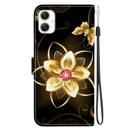 For Samsung Galaxy A06 Case Pattern Printing Anti-Drop Leather Flip Wallet Phone Cover with Lanyard