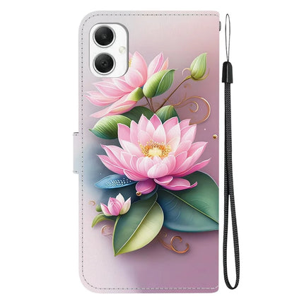 For Samsung Galaxy A06 Case Pattern Printing Anti-Drop Leather Flip Wallet Phone Cover with Lanyard
