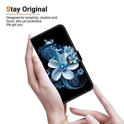 For Samsung Galaxy A06 Case Pattern Printing Anti-Drop Leather Flip Wallet Phone Cover with Lanyard