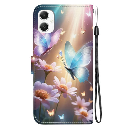 For Samsung Galaxy A06 Case Pattern Printing Anti-Drop Leather Flip Wallet Phone Cover with Lanyard