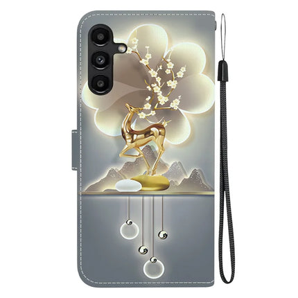 For Samsung Galaxy A15 5G  /  4G Case Pattern Printing Anti-Drop Leather Flip Wallet Phone Cover with Lanyard