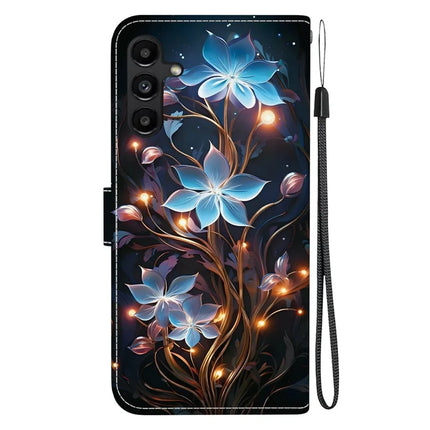 For Samsung Galaxy A15 5G  /  4G Case Pattern Printing Anti-Drop Leather Flip Wallet Phone Cover with Lanyard