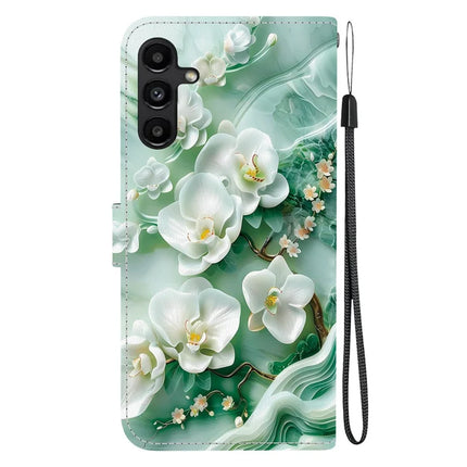 For Samsung Galaxy A15 5G  /  4G Case Pattern Printing Anti-Drop Leather Flip Wallet Phone Cover with Lanyard