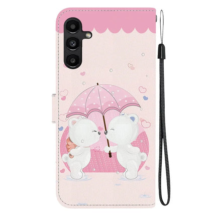 For Samsung Galaxy A15 5G  /  4G Case Pattern Printing Anti-Drop Leather Flip Wallet Phone Cover with Lanyard