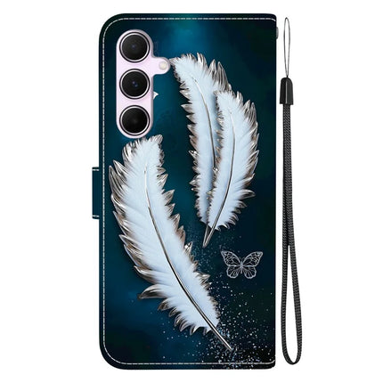 For Samsung Galaxy A55 5G Case Pattern Printing Anti-Drop Leather Flip Wallet Phone Cover with Lanyard