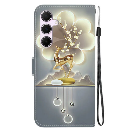 For Samsung Galaxy A55 5G Case Pattern Printing Anti-Drop Leather Flip Wallet Phone Cover with Lanyard