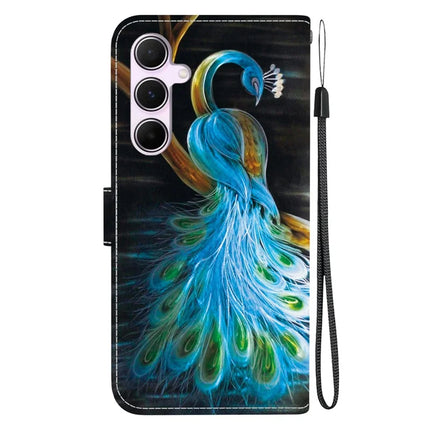 For Samsung Galaxy A55 5G Case Pattern Printing Anti-Drop Leather Flip Wallet Phone Cover with Lanyard