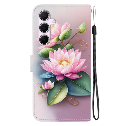 For Samsung Galaxy A55 5G Case Pattern Printing Anti-Drop Leather Flip Wallet Phone Cover with Lanyard