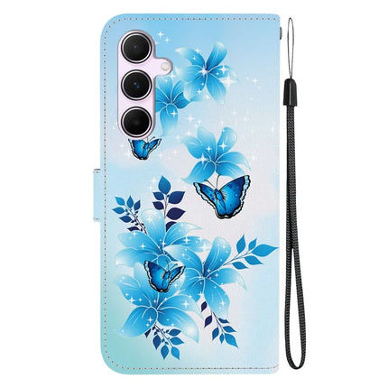 For Samsung Galaxy A55 5G Case Pattern Printing Anti-Drop Leather Flip Wallet Phone Cover with Lanyard