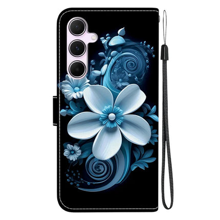 For Samsung Galaxy A55 5G Case Pattern Printing Anti-Drop Leather Flip Wallet Phone Cover with Lanyard