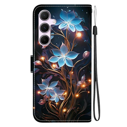 For Samsung Galaxy A55 5G Case Pattern Printing Anti-Drop Leather Flip Wallet Phone Cover with Lanyard