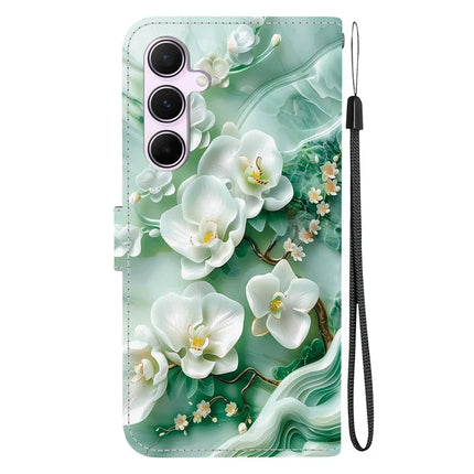 For Samsung Galaxy A55 5G Case Pattern Printing Anti-Drop Leather Flip Wallet Phone Cover with Lanyard